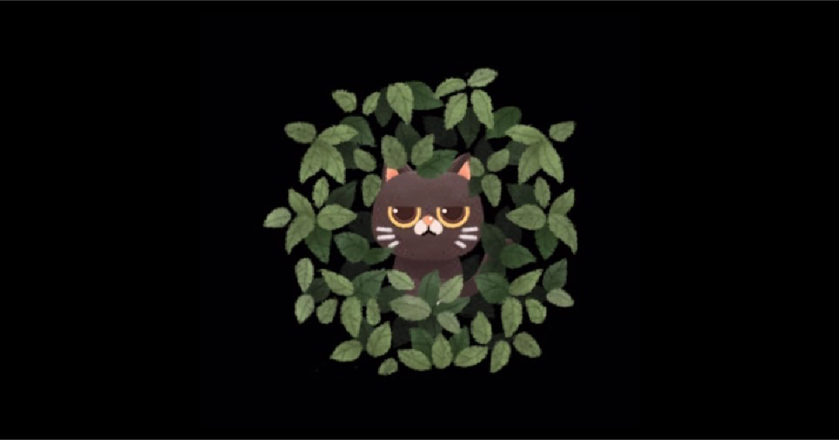 アイキャッチ猫と秘密の森